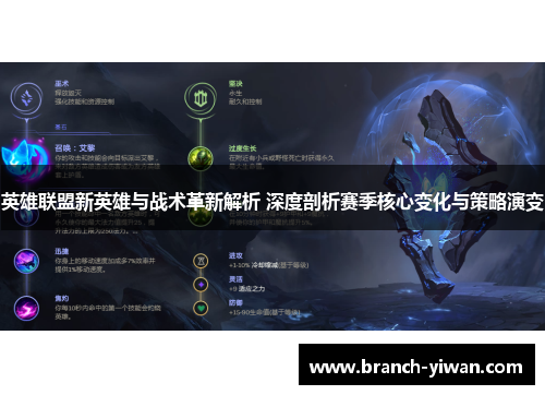 英雄联盟新英雄与战术革新解析 深度剖析赛季核心变化与策略演变